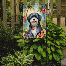 Load image into Gallery viewer, Havanese Luau Garden Flag – Tropical Dog Decor with Hibiscus &amp; Palm Leaves