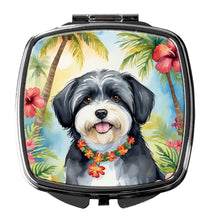 Load image into Gallery viewer, Havanese Luau Compact Mirror – Stylish Purse Mirror with Artistic Covers