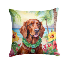Load image into Gallery viewer, Irish Setter Luau Throw Pillow - 14x14 Decorative Pillow – Art for Your Home &amp; Patio