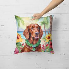 Load image into Gallery viewer, Irish Setter Luau Throw Pillow