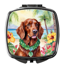 Load image into Gallery viewer, Irish Setter Luau Compact Mirror – Stylish Purse Mirror with Artistic Covers