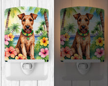 Load image into Gallery viewer, Irish Terrier Luau Ceramic Night Light
