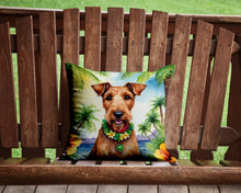 Load image into Gallery viewer, Irish Terrier Luau Throw Pillow - 14x14 Decorative Pillow – Art for Your Home &amp; Patio