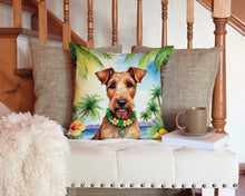 Load image into Gallery viewer, Irish Terrier Luau Throw Pillow - 14x14 Decorative Pillow – Art for Your Home &amp; Patio