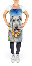 Load image into Gallery viewer, Irish Wolfhound Luau Apron – Artist-Designed Kitchen, BBQ &amp; Craft Apron