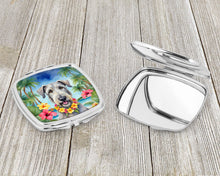 Load image into Gallery viewer, Irish Wolfhound Luau Compact Mirror – Stylish Purse Mirror with Artistic Covers
