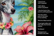 Load image into Gallery viewer, Italian Greyhound Luau Kitchen Towel