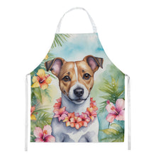 Load image into Gallery viewer, Jack Russell Terrier Luau Apron – Artist-Designed Kitchen, BBQ &amp; Craft Apron