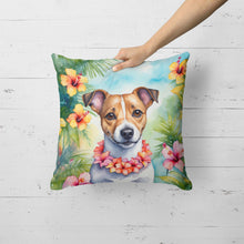 Load image into Gallery viewer, Jack Russell Terrier Luau Throw Pillow