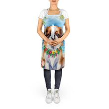 Load image into Gallery viewer, Japanese Chin Luau Apron – Artist-Designed Kitchen, BBQ &amp; Craft Apron