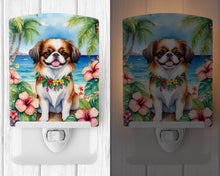 Load image into Gallery viewer, Japanese Chin Luau Ceramic Night Light