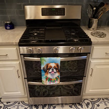 Load image into Gallery viewer, Japanese Chin Luau Kitchen Towel