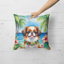 Load image into Gallery viewer, Japanese Chin Luau Throw Pillow