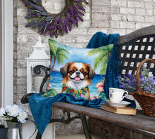 Load image into Gallery viewer, Japanese Chin Luau Throw Pillow