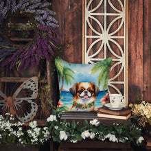 Load image into Gallery viewer, Japanese Chin Luau Throw Pillow
