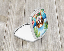 Load image into Gallery viewer, Japanese Chin Luau Compact Mirror – Stylish Purse Mirror with Artistic Covers
