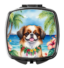 Load image into Gallery viewer, Japanese Chin Luau Compact Mirror – Stylish Purse Mirror with Artistic Covers