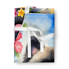 Load image into Gallery viewer, Keeshond Luau Apron – Artist-Designed Kitchen, BBQ &amp; Craft Apron