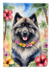 Load image into Gallery viewer, Keeshond Luau House Flag