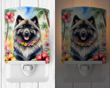 Load image into Gallery viewer, Keeshond Luau Ceramic Night Light