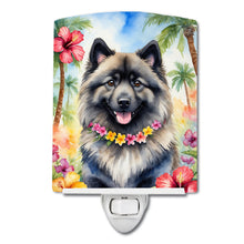 Load image into Gallery viewer, Keeshond Luau Ceramic Night Light