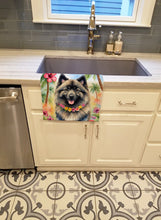 Load image into Gallery viewer, Keeshond Luau Kitchen Towel