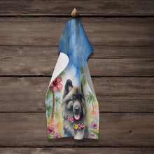 Load image into Gallery viewer, Keeshond Luau Kitchen Towel