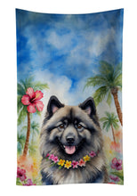 Load image into Gallery viewer, Keeshond Luau Kitchen Towel