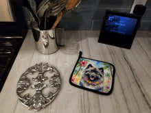 Load image into Gallery viewer, Keeshond Luau Pot Holders - Set of 2 Decorative Kitchen Helpers | Made in the USA