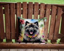 Load image into Gallery viewer, Keeshond Luau Throw Pillow - 14x14 Decorative Pillow – Art for Your Home &amp; Patio