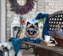 Load image into Gallery viewer, Keeshond Luau Throw Pillow