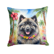 Load image into Gallery viewer, Keeshond Luau Throw Pillow