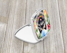 Load image into Gallery viewer, Keeshond Luau Compact Mirror – Stylish Purse Mirror with Artistic Covers