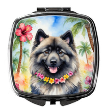Load image into Gallery viewer, Keeshond Luau Compact Mirror – Stylish Purse Mirror with Artistic Covers