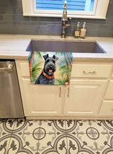 Load image into Gallery viewer, Kerry Blue Terrier Luau Kitchen Towel