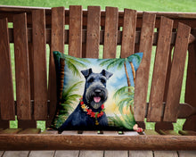 Load image into Gallery viewer, Kerry Blue Terrier Luau Throw Pillow - 14x14 Decorative Pillow – Art for Your Home &amp; Patio