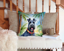 Load image into Gallery viewer, Kerry Blue Terrier Luau Throw Pillow - 14x14 Decorative Pillow – Art for Your Home &amp; Patio