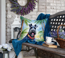 Load image into Gallery viewer, Kerry Blue Terrier Luau Throw Pillow