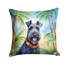 Load image into Gallery viewer, Kerry Blue Terrier Luau Throw Pillow