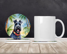 Load image into Gallery viewer, Kerry Blue Terrier Luau Large Sandstone Coasters Pack of 4