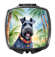 Load image into Gallery viewer, Kerry Blue Terrier Luau Compact Mirror – Stylish Purse Mirror with Artistic Covers