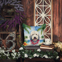 Load image into Gallery viewer, Komondor Luau Throw Pillow - 14x14 Decorative Pillow – Art for Your Home &amp; Patio