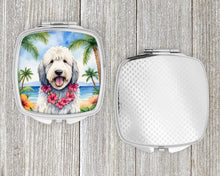 Load image into Gallery viewer, Komondor Luau Compact Mirror – Stylish Purse Mirror with Artistic Covers