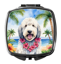 Load image into Gallery viewer, Komondor Luau Compact Mirror – Stylish Purse Mirror with Artistic Covers