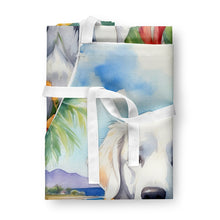 Load image into Gallery viewer, Kuvasz Luau Apron – Artist-Designed Kitchen, BBQ &amp; Craft Apron