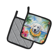 Load image into Gallery viewer, Kuvasz Luau Pot Holders - Set of 2 Decorative Kitchen Helpers | Made in the USA