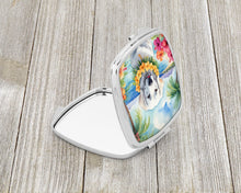 Load image into Gallery viewer, Kuvasz Luau Compact Mirror – Stylish Purse Mirror with Artistic Covers