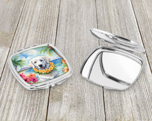 Load image into Gallery viewer, Kuvasz Luau Compact Mirror – Stylish Purse Mirror with Artistic Covers