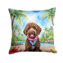 Load image into Gallery viewer, Labradoodle Luau Throw Pillow - 14x14 Decorative Pillow – Art for Your Home &amp; Patio