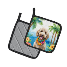 Load image into Gallery viewer, Labradoodle Luau Pot Holders - Set of 2 Decorative Kitchen Helpers | Made in the USA